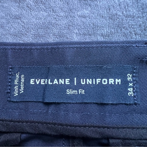 NEW Everlane Uniform Performance Pant Mens 34x32 Navy Slim Fit Stretch Chino - Picture 3 of 8